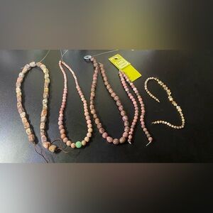 Stone beads craft lot